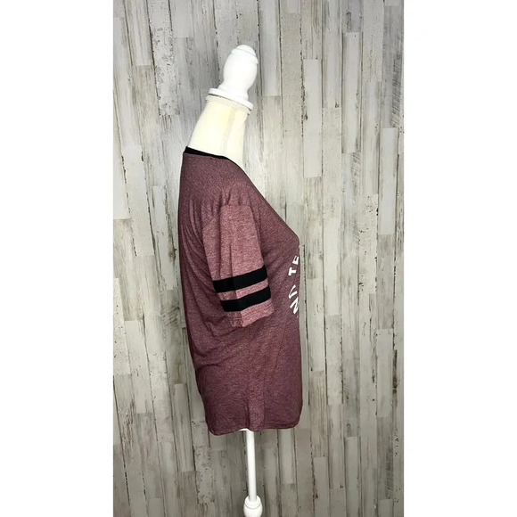 NWT Rivalry‎ Threads Texas A&M Women's V-Neck T-Shirt Maroon Size Small - Picture 2 of 5